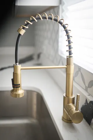 a close view of sink