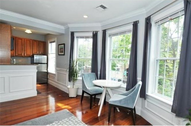 613-615 Dorchester Avenue, Unit 2 Boston, MA 02127 - Photo 3 of 12 a view of a dining room with furniture window and wooden floor
