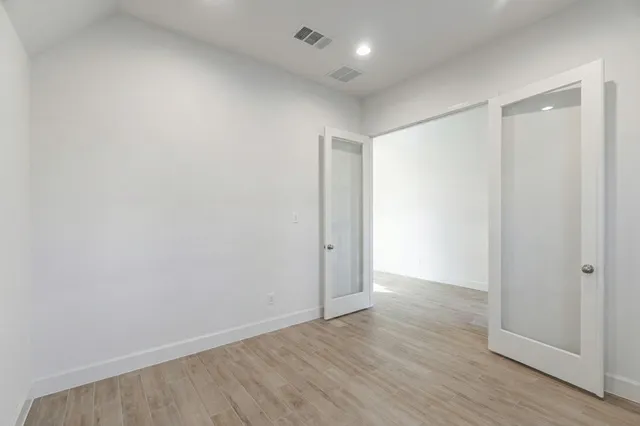 a view of an empty room