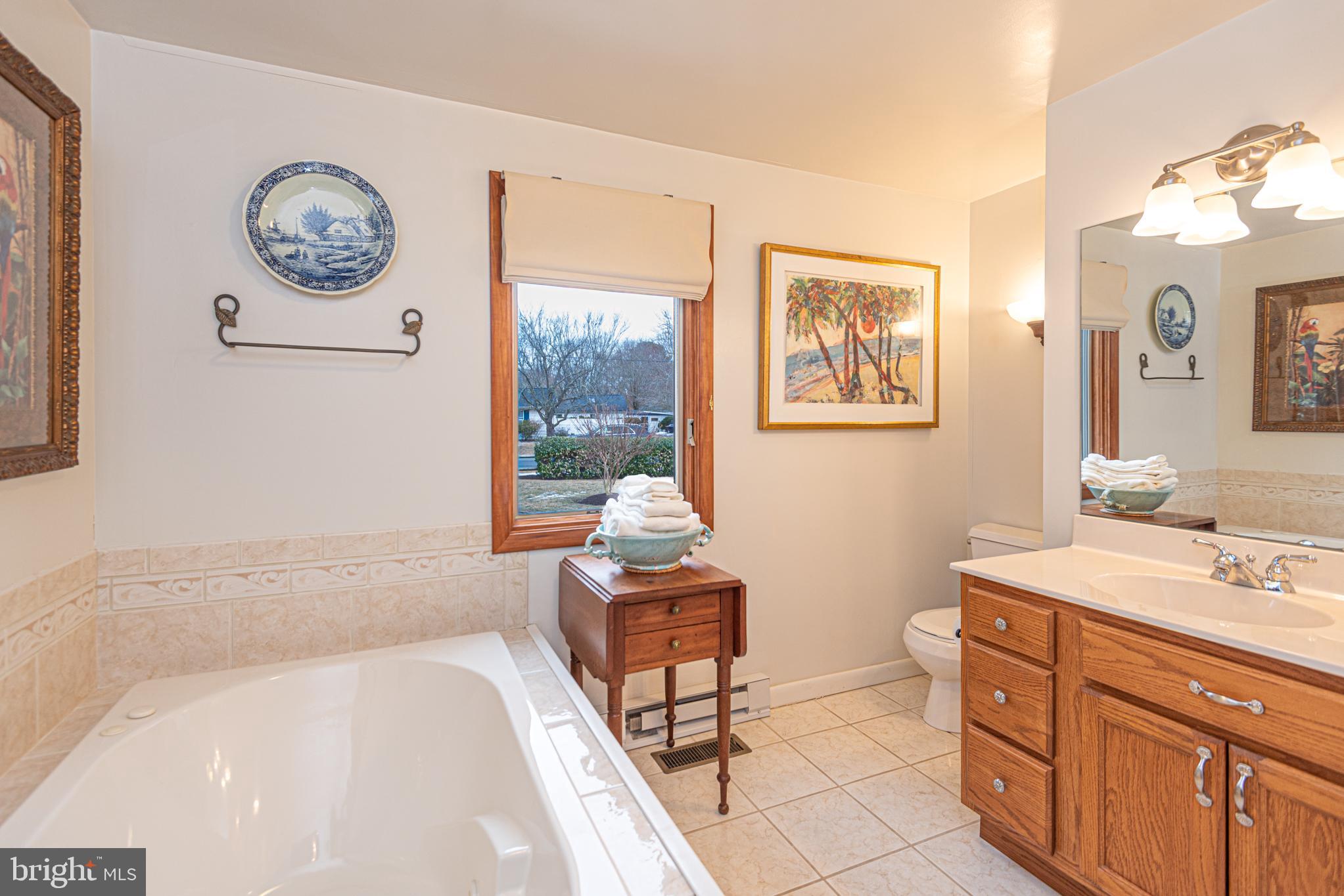 31468 Wingate Road Dagsboro, DE 19939 - Photo 20 of 45 a bathroom with a tub sink and a mirror