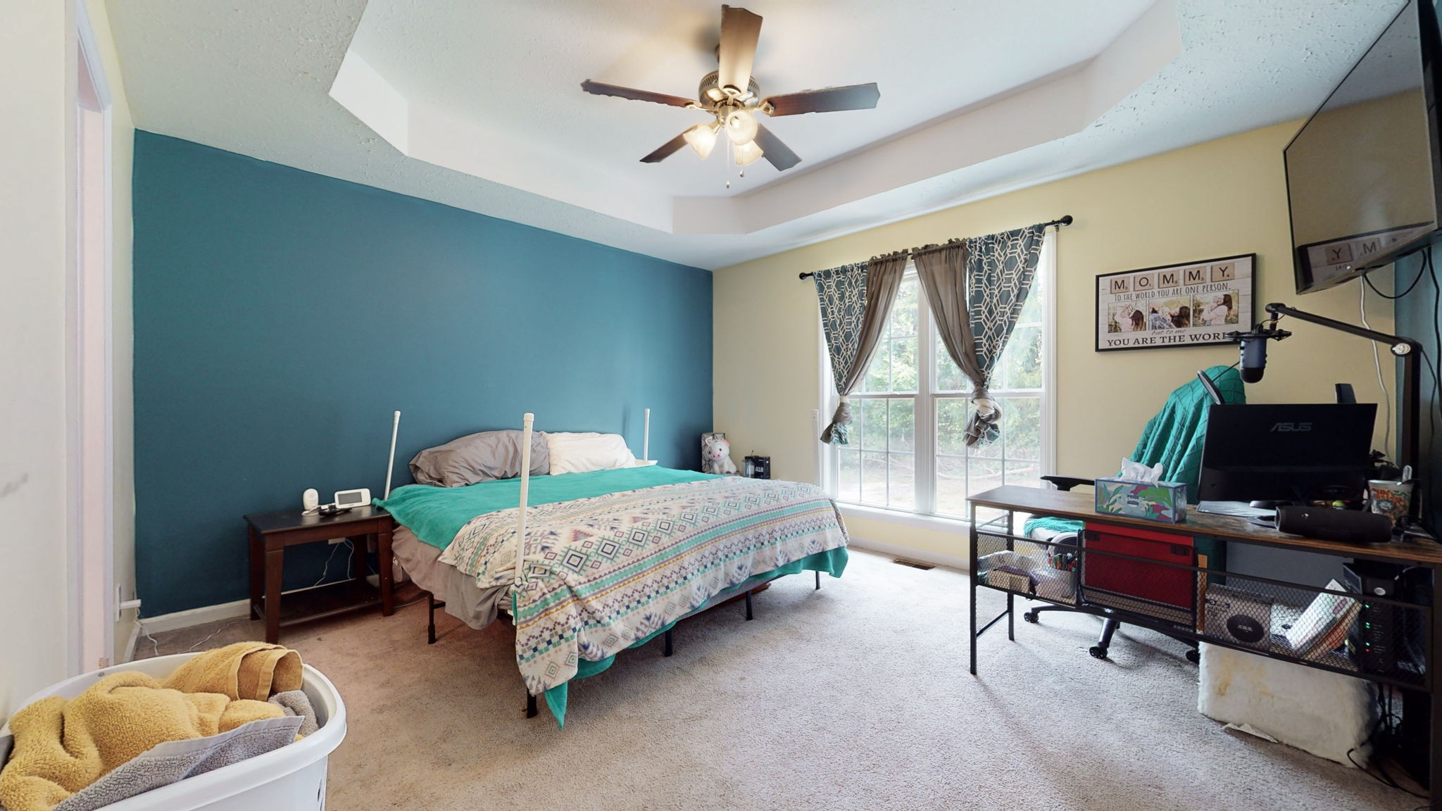 7018 Charity Road Petersburg, TN 37144 - Photo 14 of 25 a bedroom with a bed and a chandelier