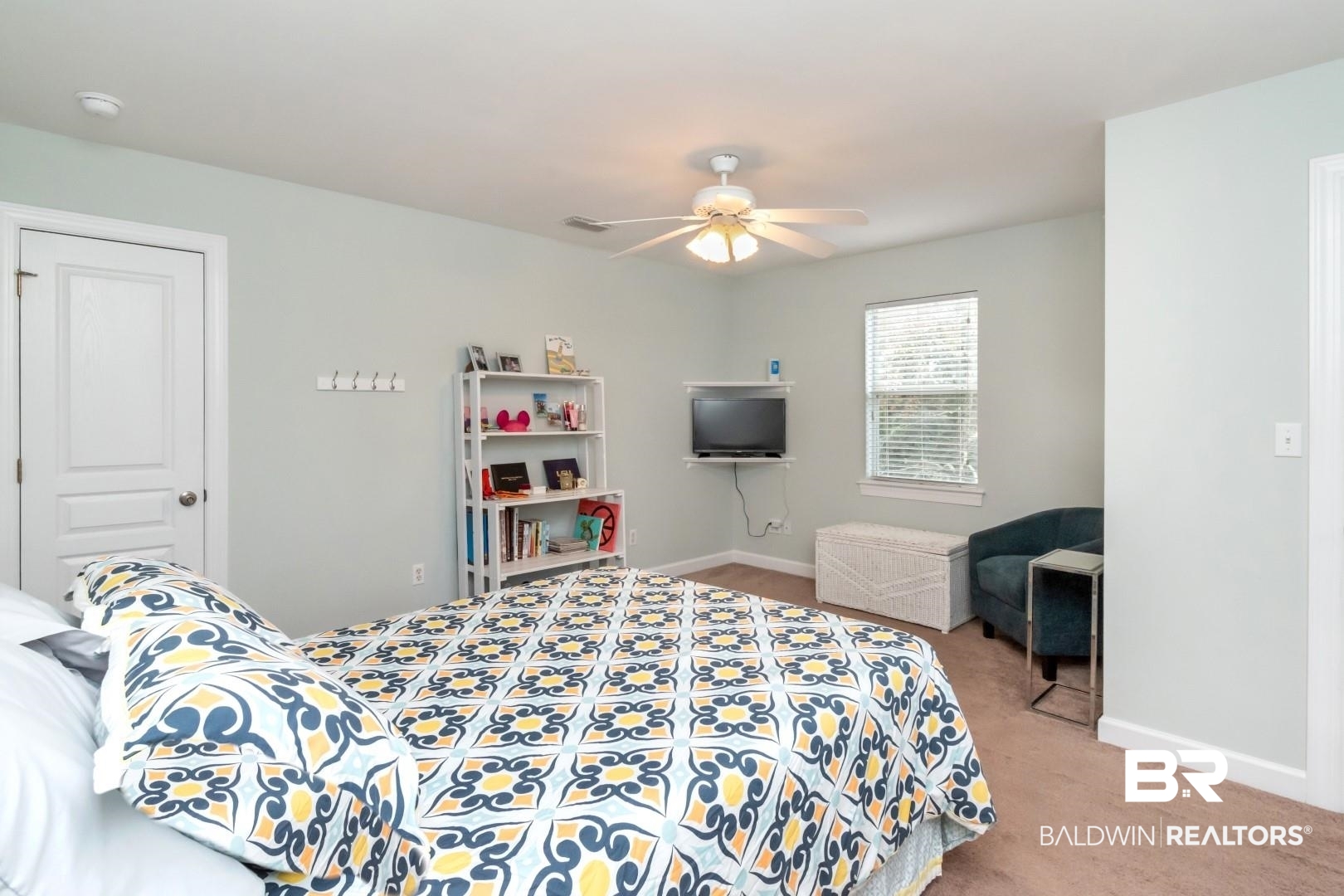 3500 North Riviere Du Chien Loop Mobile, AL 36693 - Photo 32 of 74 Bedroom featuring carpet flooring and ceiling fan