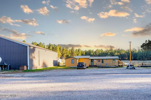 a view of swimming pool and an outdoor space