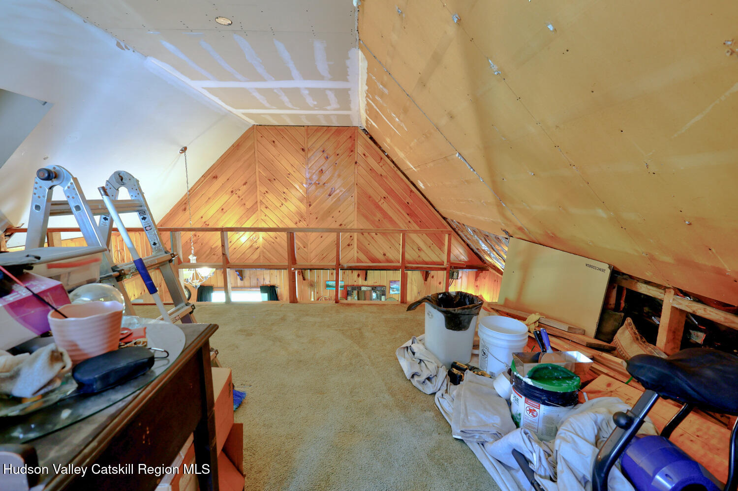 457 Hervey Street Road Cornwallville, NY 12418 - Photo 22 of 61 a living room with furniture and a floor to ceiling window
