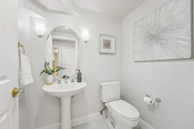 a view of a backyard with sitting area