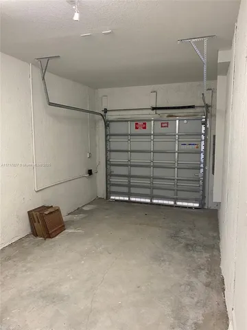 a view of a garage
