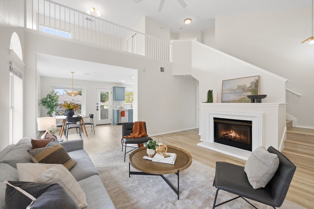 Wide open sightlines create a seamless flow that works just as well for entertaining as it does for quiet evenings in.