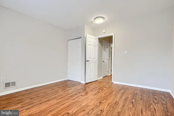 wooden floor in a room