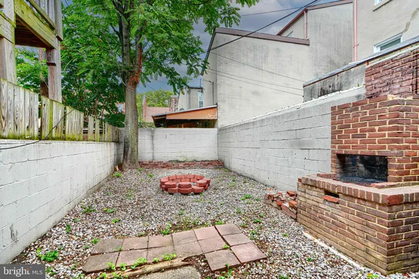 a backyard of a house