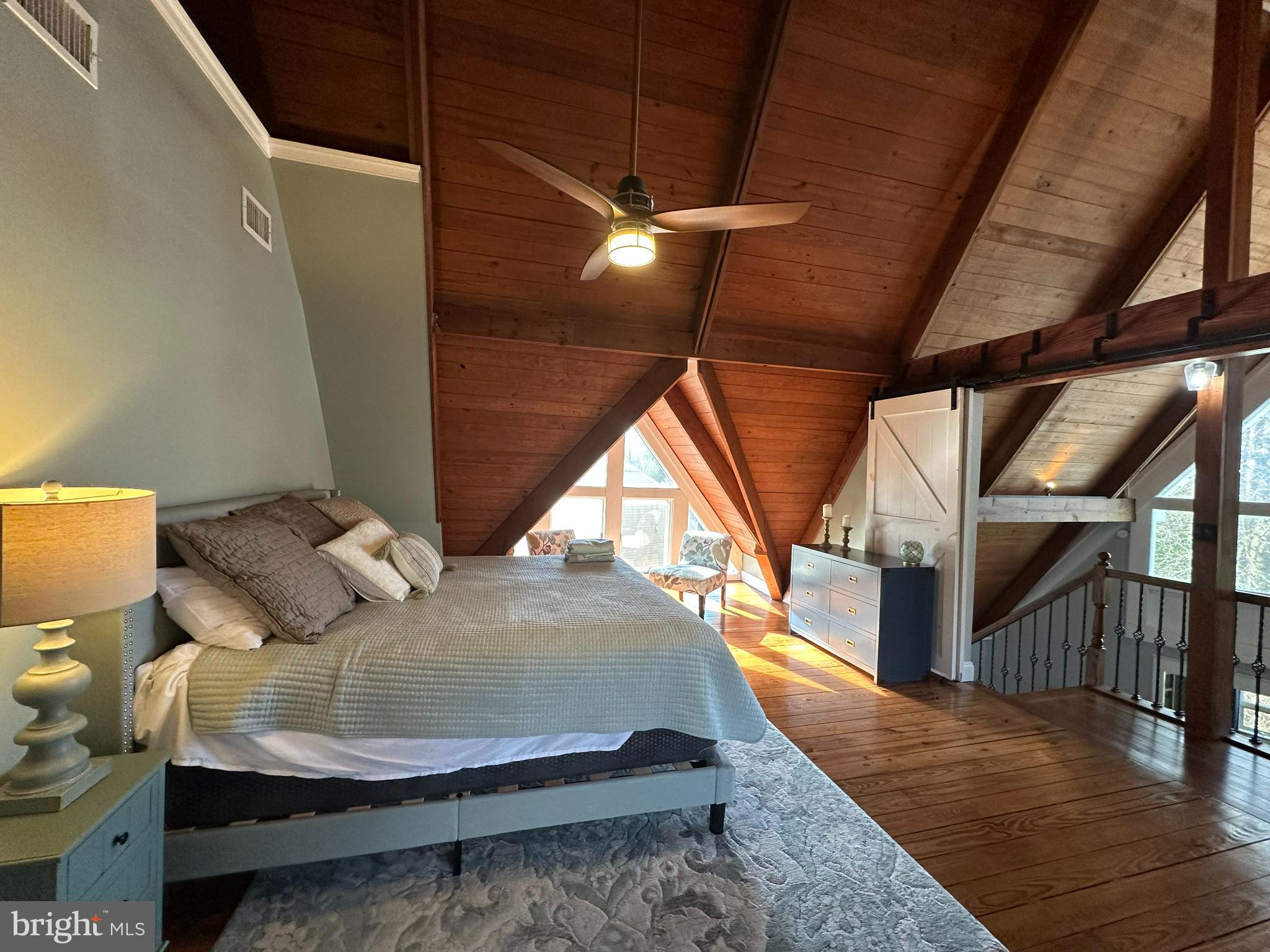 3351 Carroll Road Huntingtown, MD 20639 - Photo 15 of 20 Charming loft with vaulted wooden ceilings.
