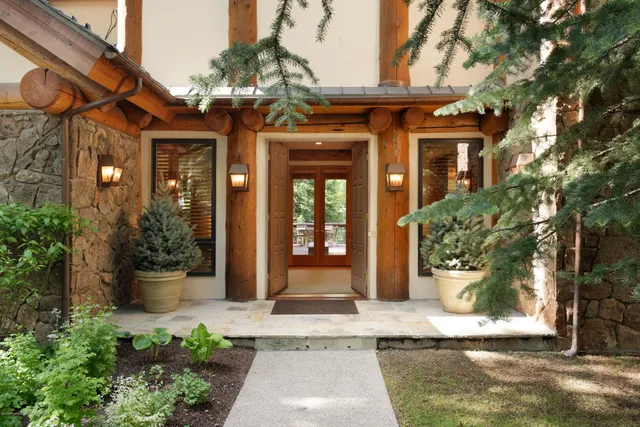 a front view of a house