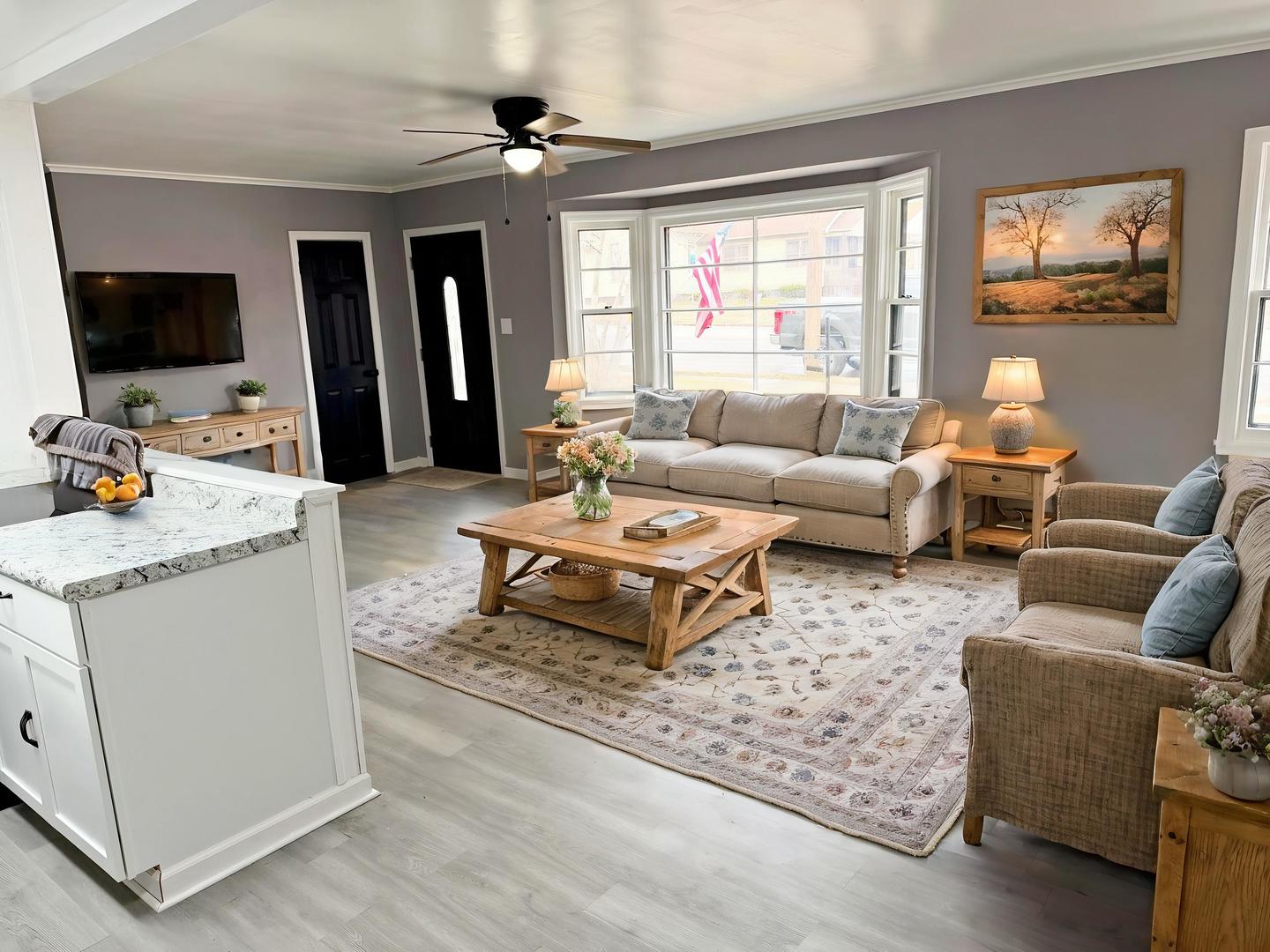 206 East 5th Street Metropolis, IL 62960 - Photo 4 of 33 a living room with furniture and a flat screen tv