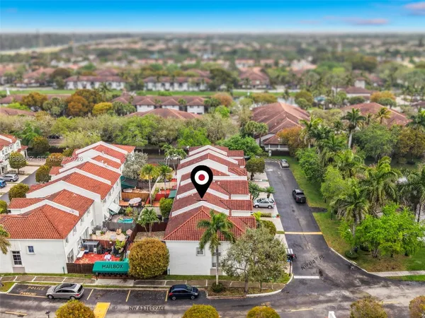 an aerial view of a city