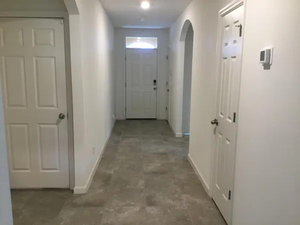 wooden floor with a mirror