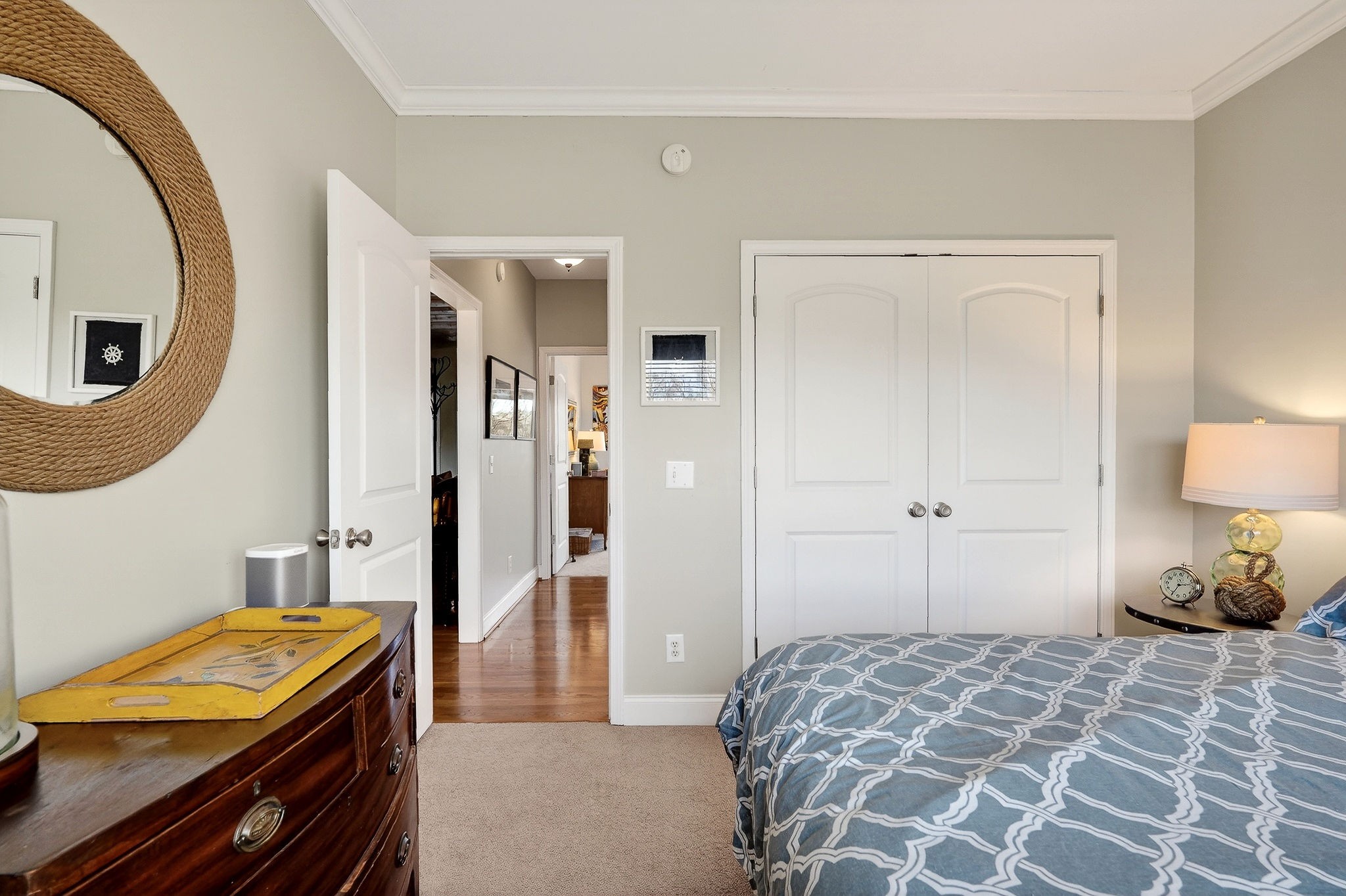 1175 Hutchins Bend Road Sparta, TN 38583 - Photo 37 of 76 a bedroom with a bed and a mirror
