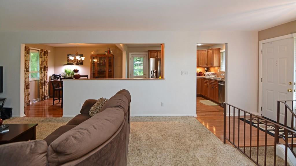 1995 O'Block Road Plum, PA 15239 - Photo 6 of 20 The wide-open floor plan affords easy flow between the entry, living and dining rooms and kitchen.