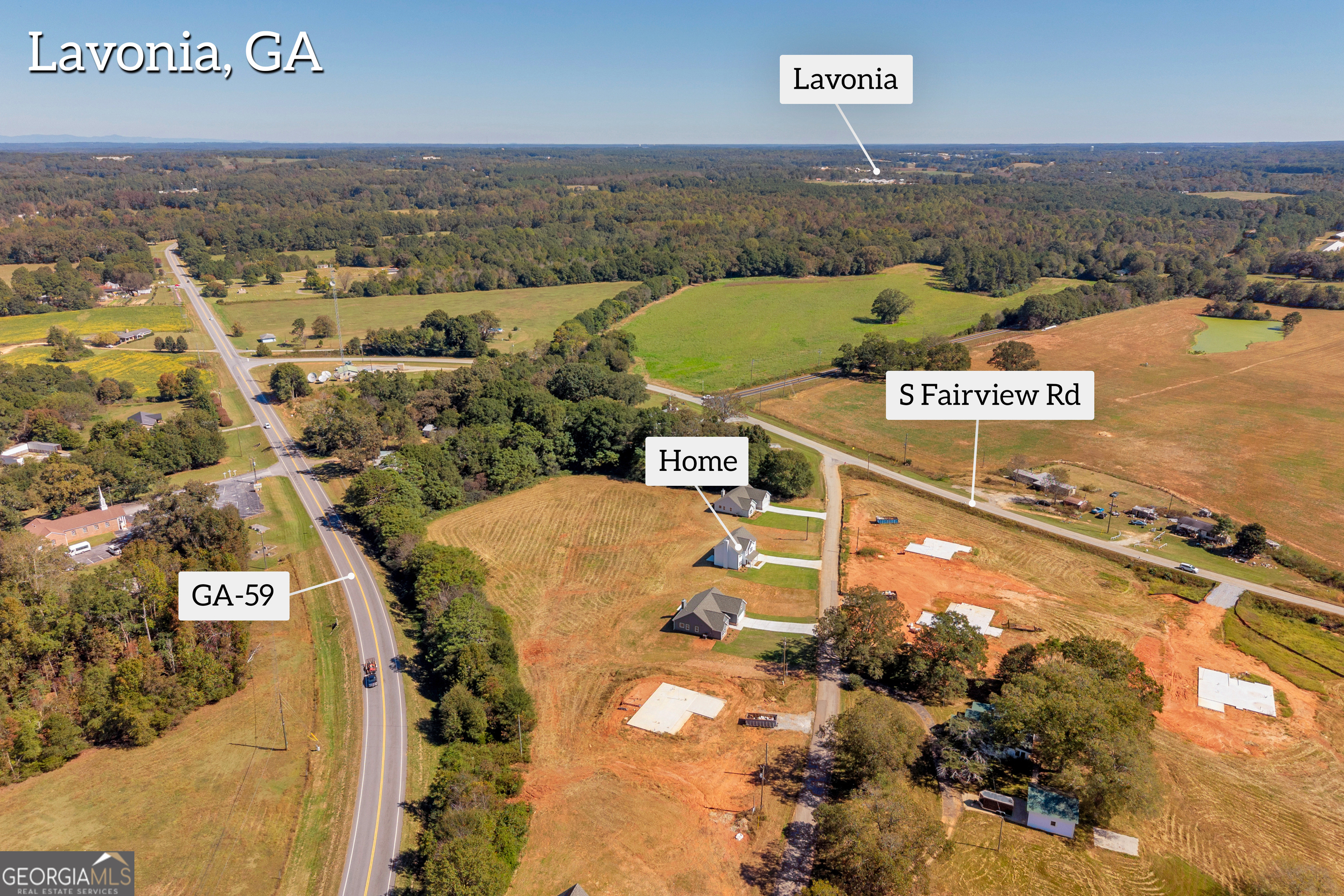 62 Sewell Road Lavonia, GA 30553 - Photo 57 of 63 an aerial view of a city