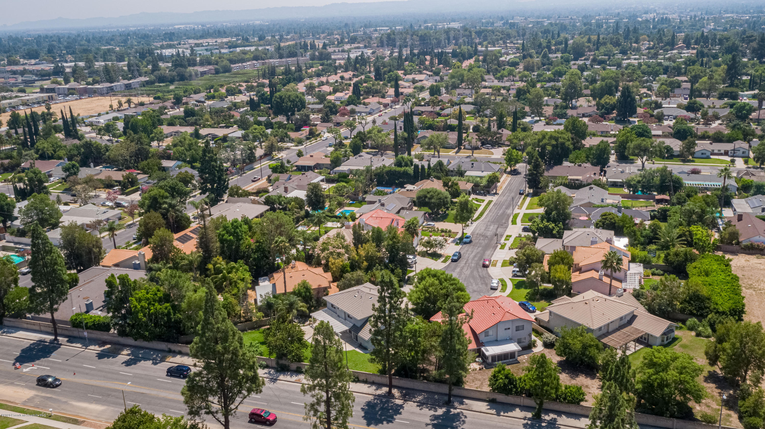 10652 Rathburn Avenue Porter Ranch, CA 91326 - Photo 50 of 61 an aerial view of residential houses with outdoor space