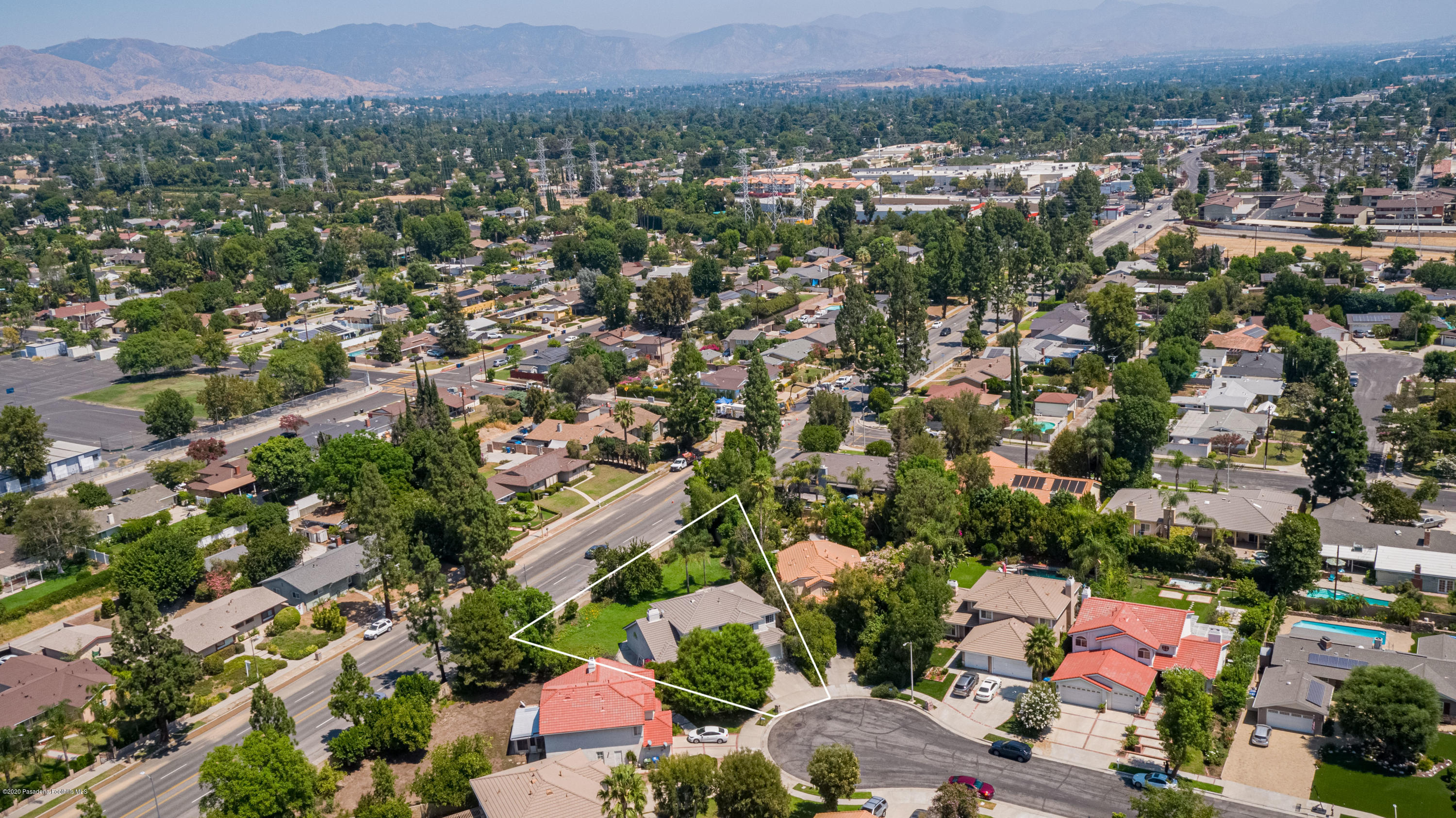 10652 Rathburn Avenue Porter Ranch, CA 91326 - Photo 54 of 61 an aerial view of residential houses with outdoor space