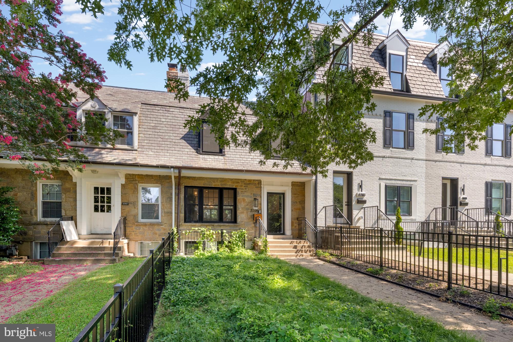 3705 Reservoir Road Northwest Washington, DC 20007 - Photo 2 of 45 front view of a house with a yard