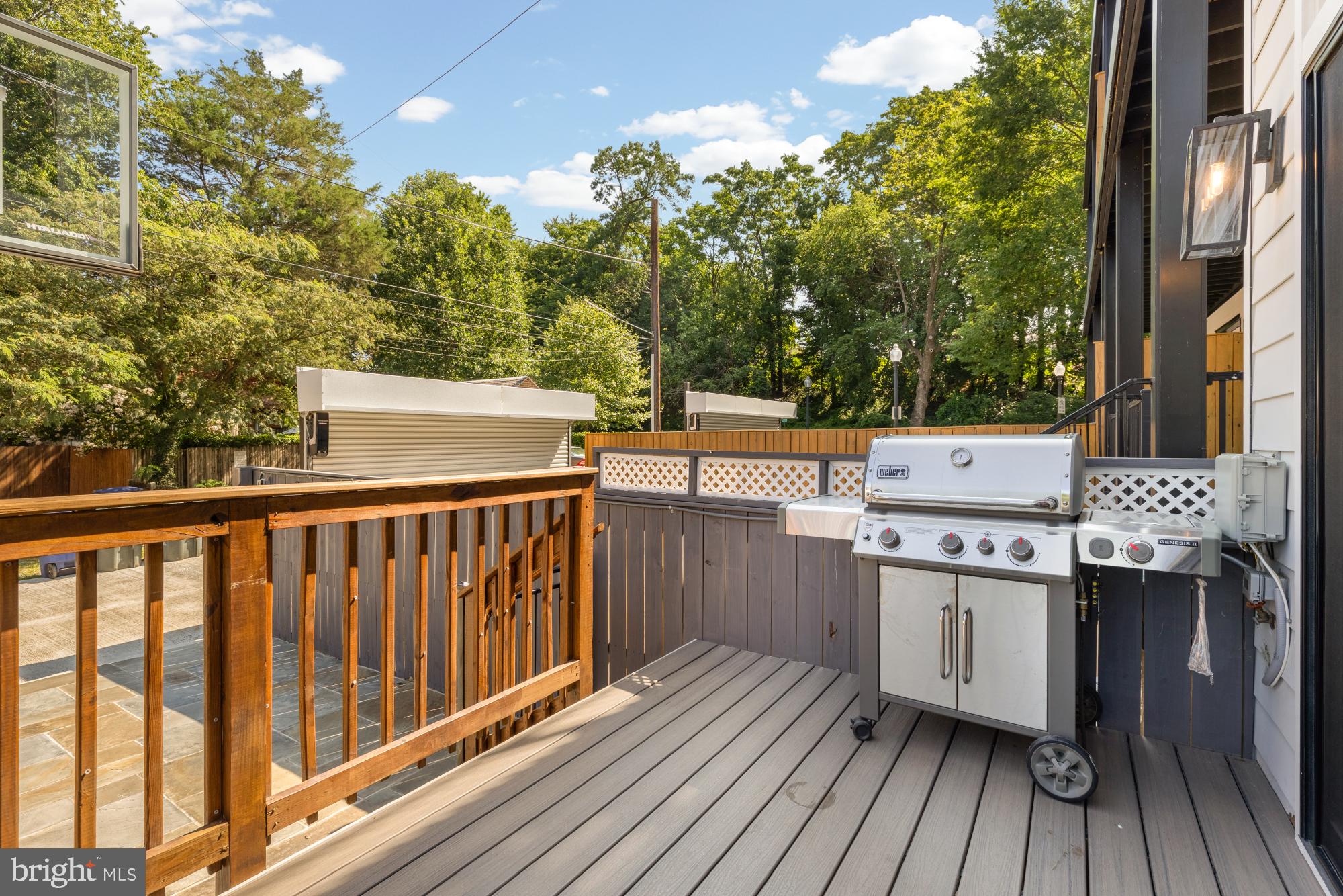 3705 Reservoir Road Northwest Washington, DC 20007 - Photo 24 of 45 a view of a balcony with wooden floor and fence