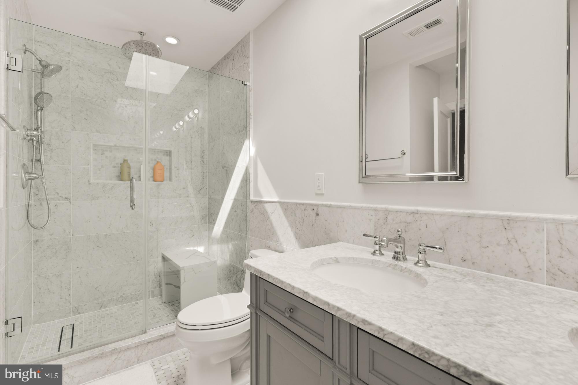 3705 Reservoir Road Northwest Washington, DC 20007 - Photo 29 of 45 a bathroom with a sink toilet and shower