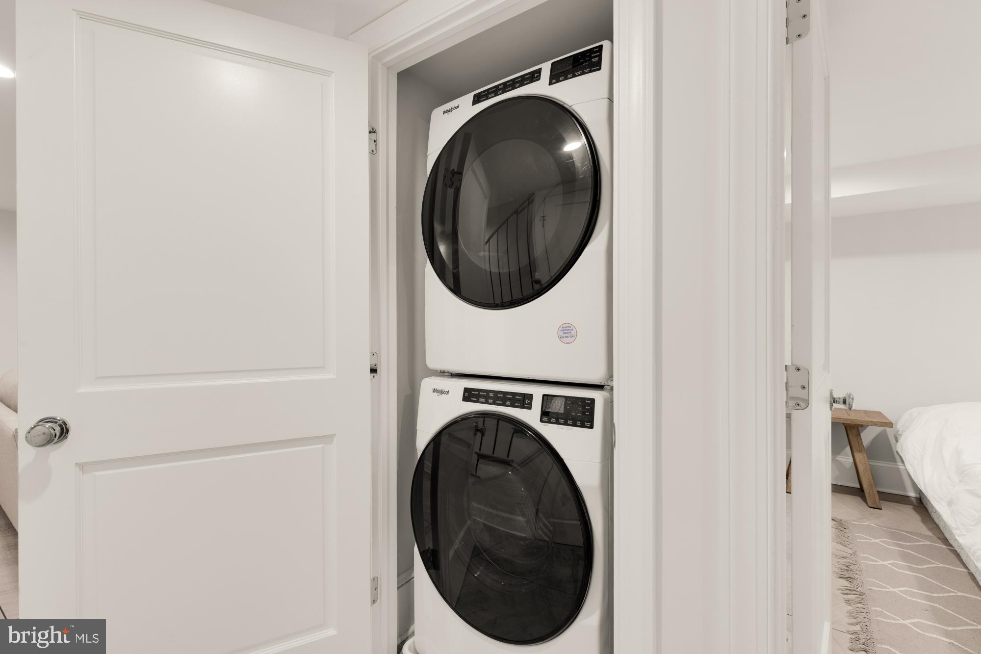 3705 Reservoir Road Northwest Washington, DC 20007 - Photo 45 of 45 a view of a hallway with washer and dryer