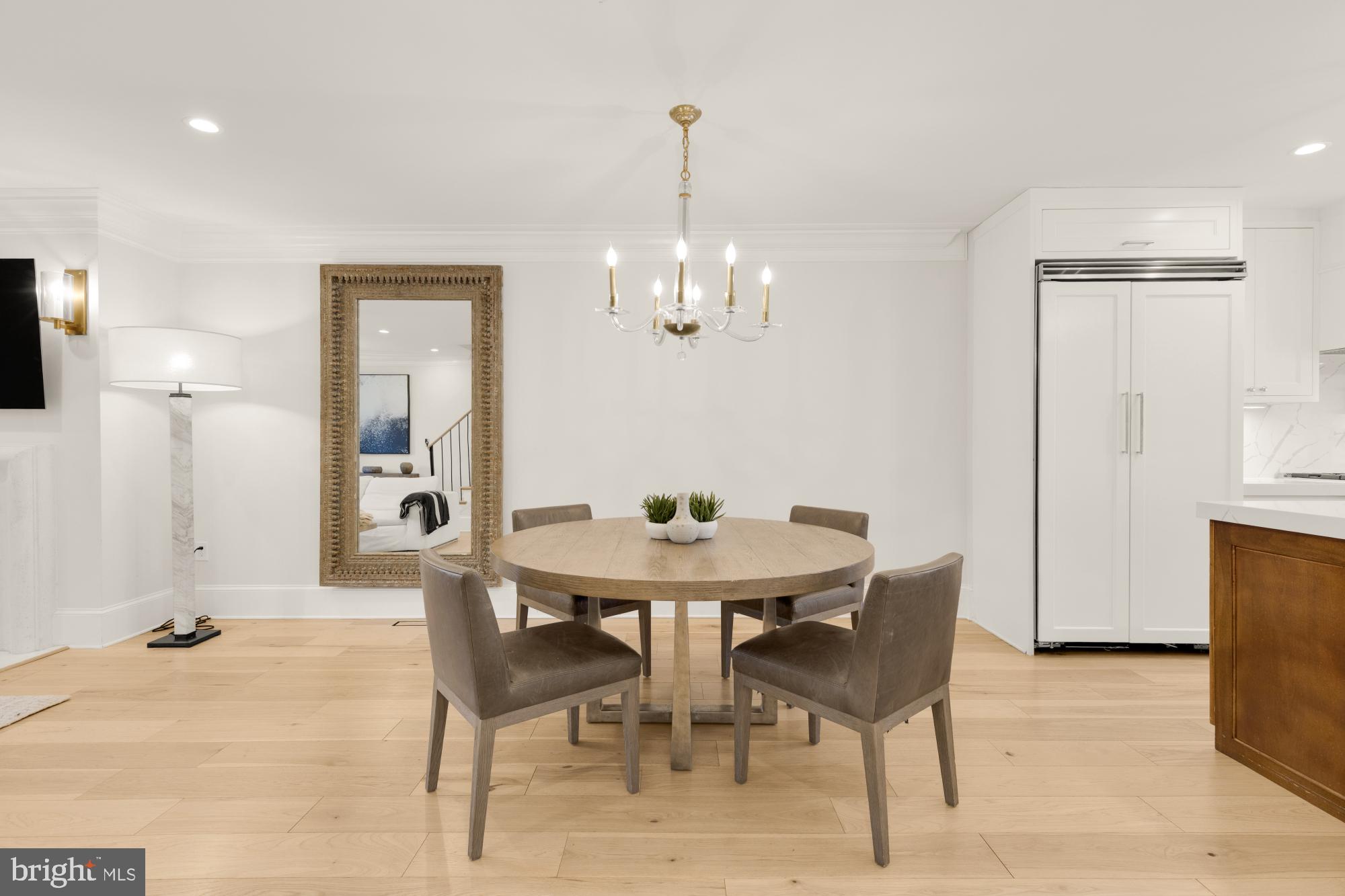 3705 Reservoir Road Northwest Washington, DC 20007 - Photo 8 of 45 a view of a dining room with furniture and wooden floor