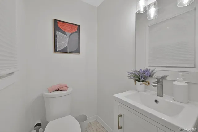 a view of a backyard with large trees