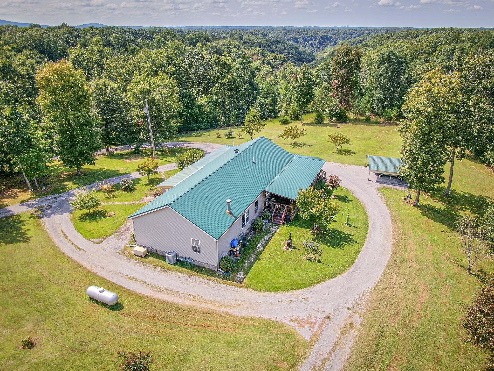 3300 Pea Ridge Road Liberty, TN 37095 - Photo 54 of 54 an aerial view of a house with a swimming pool