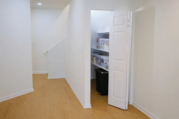 a view of kitchen and utility room