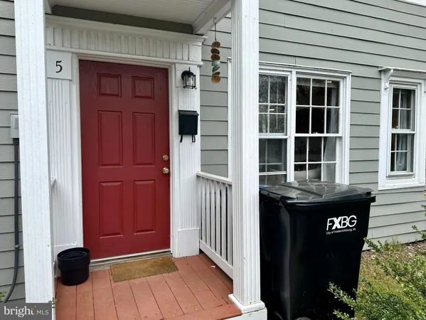 a view of front door of house