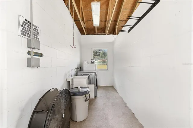 a view of a lake and a yard