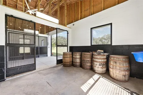 a view of a lake with a yard