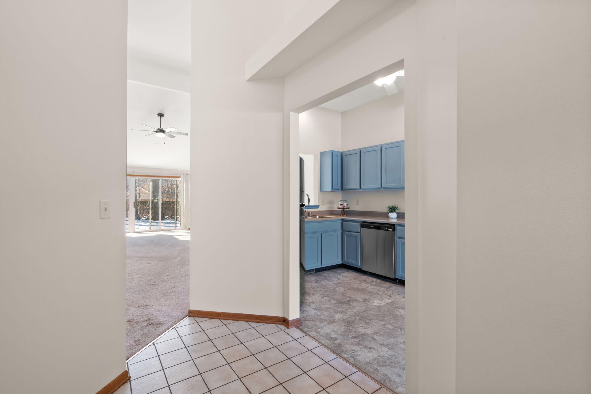 1995 Texas Street Chesterton, IN 46304 - Photo 22 of 28 a kitchen with a refrigerator and a stove top oven