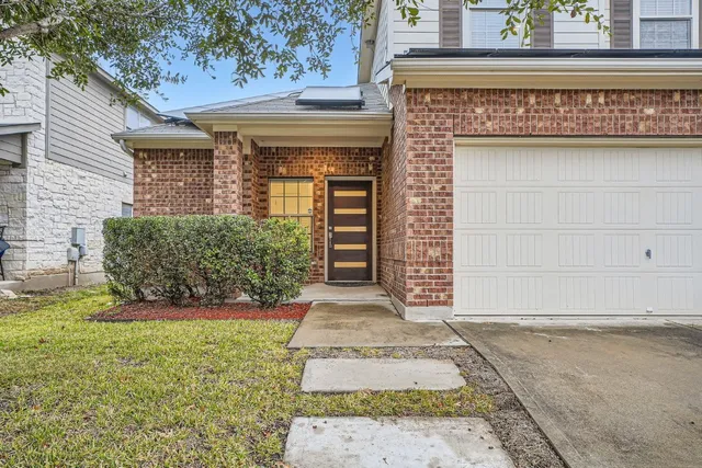 a front view of a house