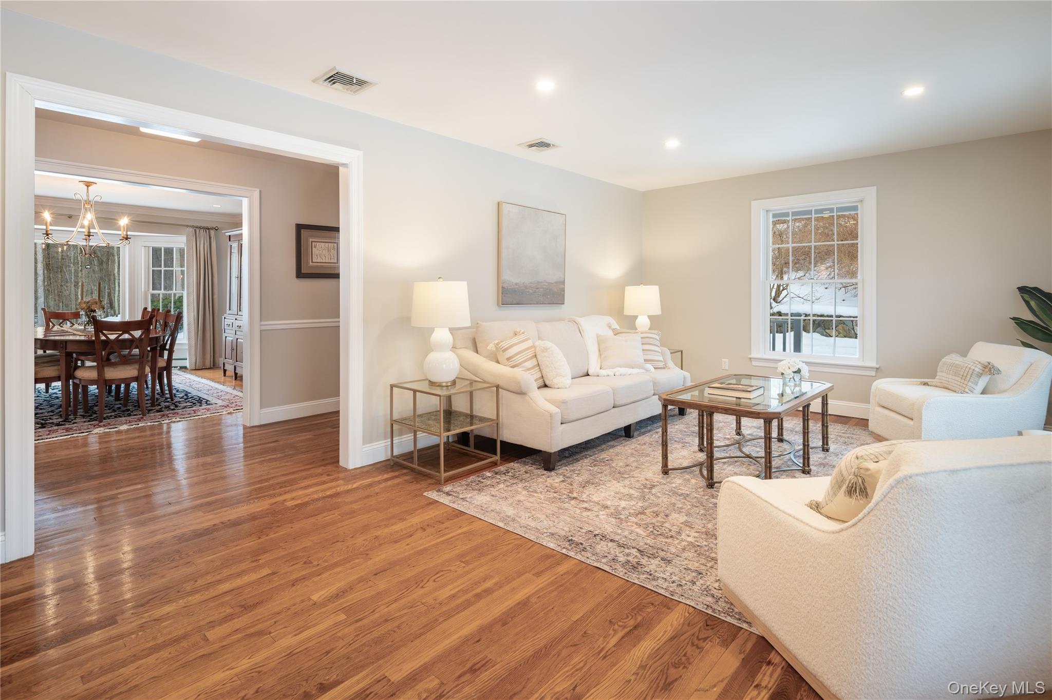14 Adams Farm Road Katonah, NY 10536 - Photo 13 of 47 View from living room into back hall and gracious formal dining room
