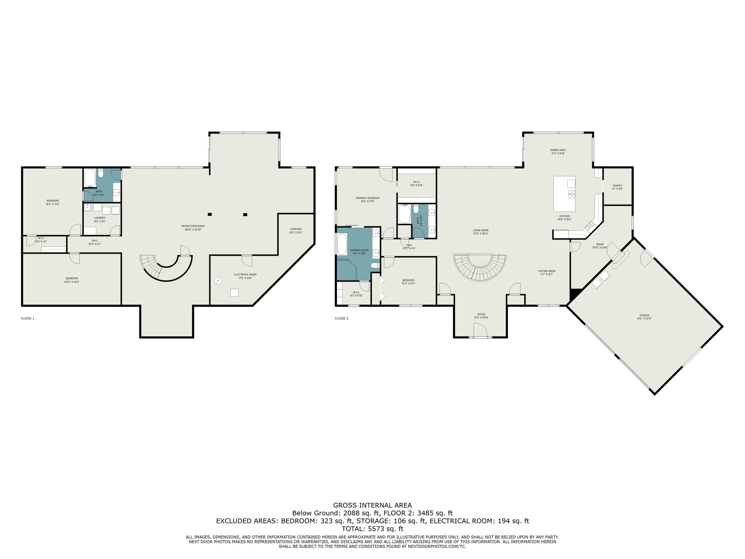 68363 Calvin Center Road Cassopolis, MI 49031 - Photo 53 of 55 Floor plan both levels