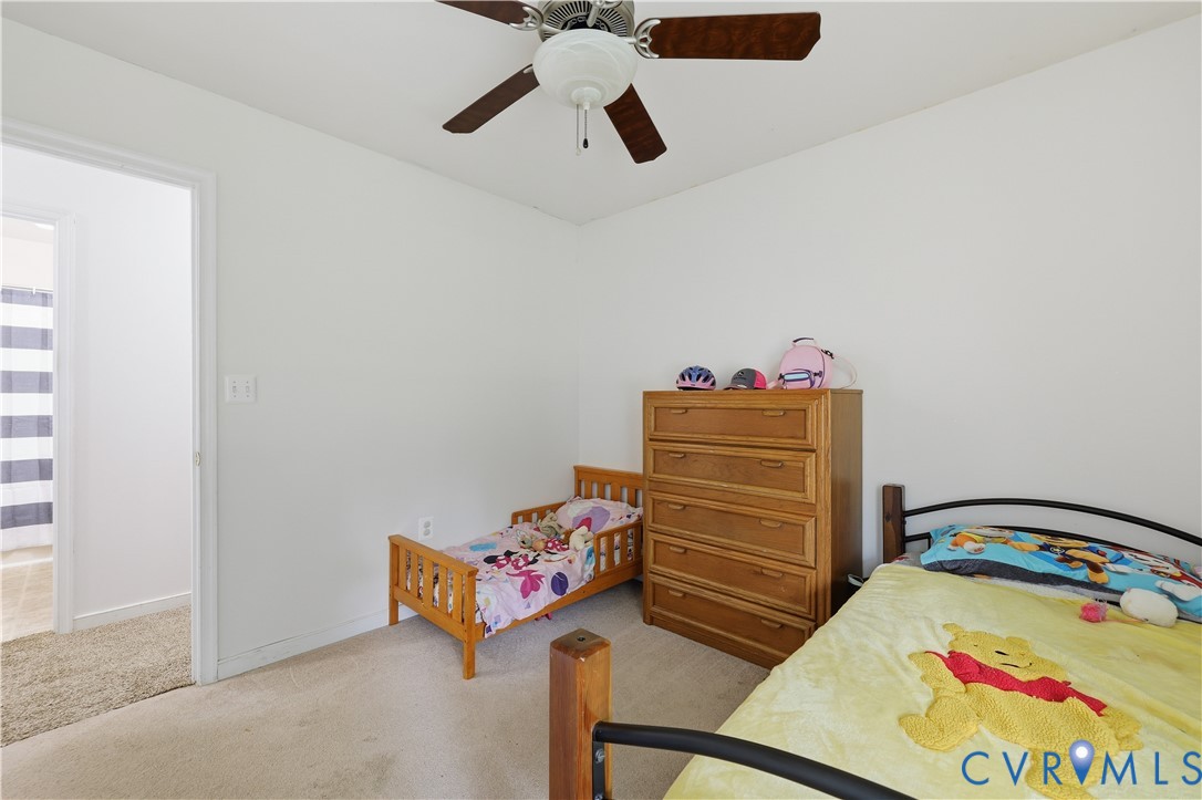15490 Tyler Station Road Beaverdam, VA 23015 - Photo 27 of 45 Wall-to-wall carpeting and a ceiling fan with inte