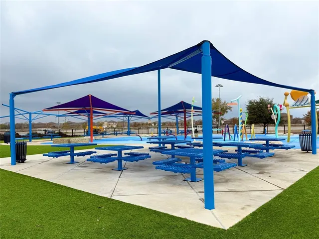 a play room with painted walls