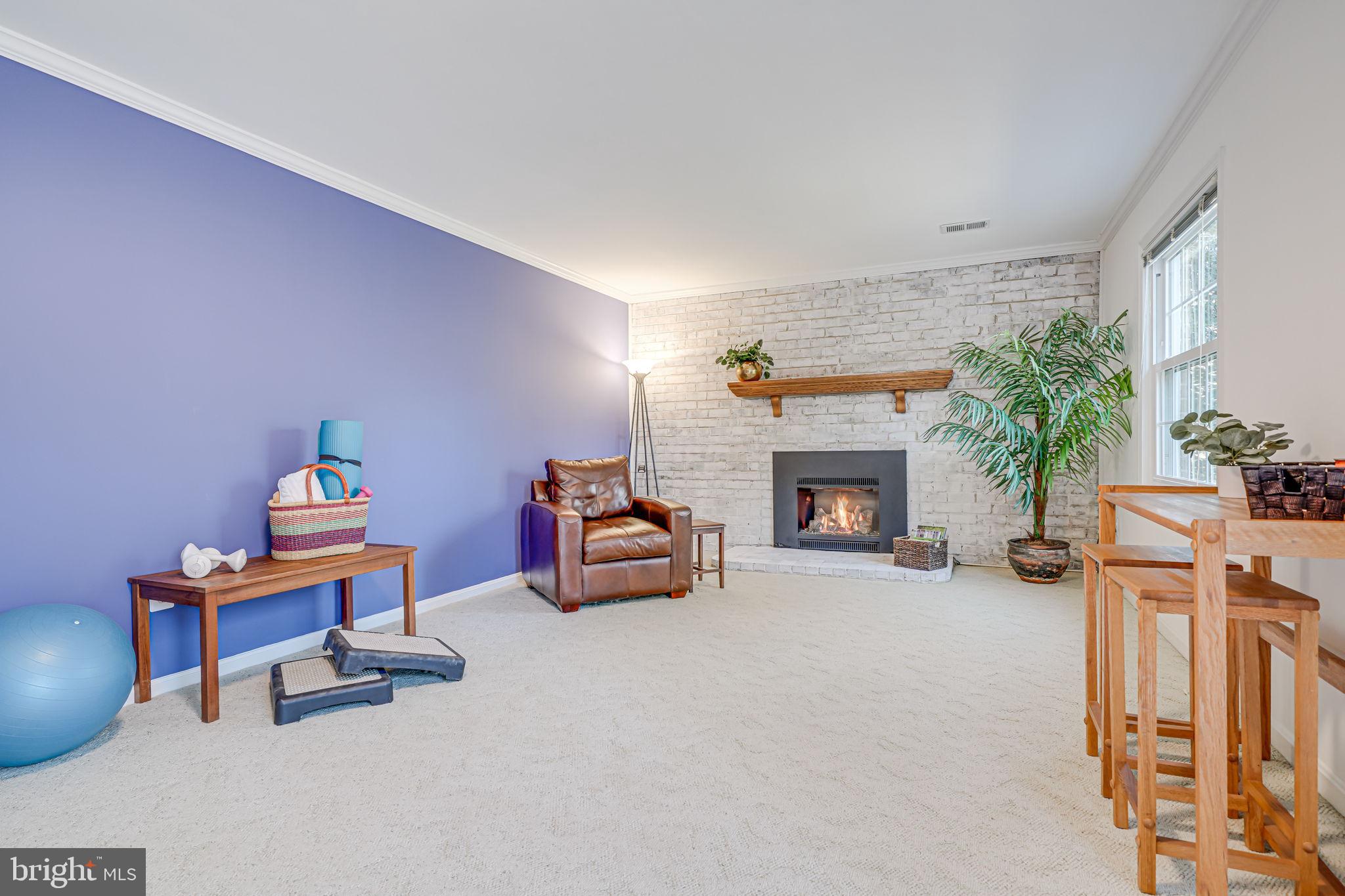 11000 Ring Road Reston, VA 20190 - Photo 26 of 53 a living room with furniture and a fireplace