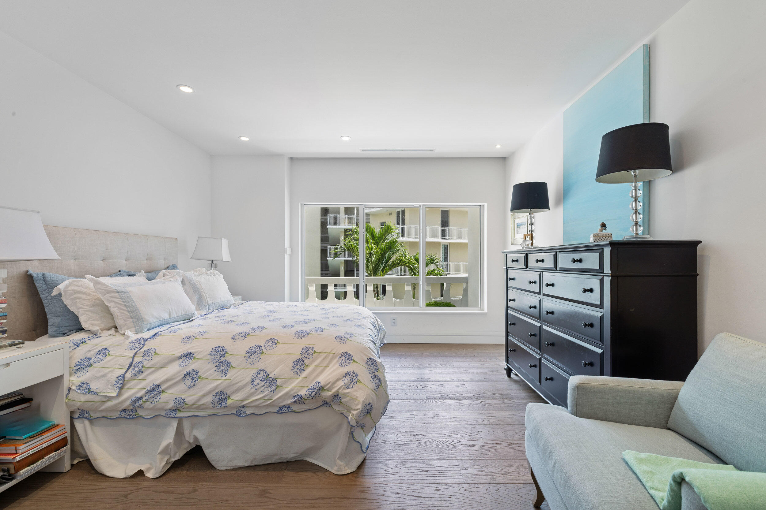 300 South Ocean Boulevard, Unit 3F Palm Beach, FL 33480 - Photo 16 of 27 a bedroom with a bed and a television