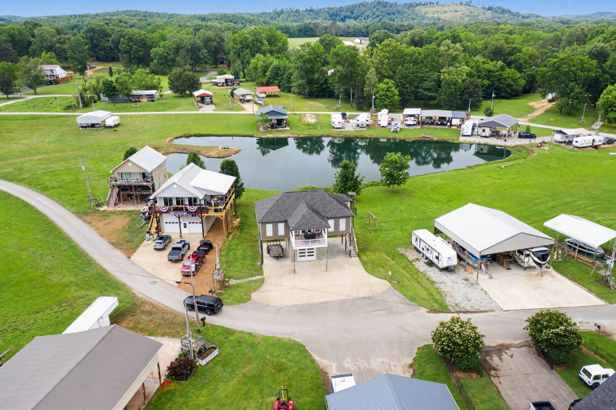 175 Ellen Lane Decaturville, TN 38329 - Photo 3 of 25 an aerial view of a house with outdoor space patio and outdoor seating