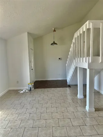 a view of an entryway with staircase