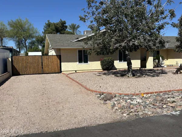a house view with a outdoor space