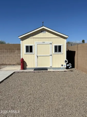 a work room with furniture