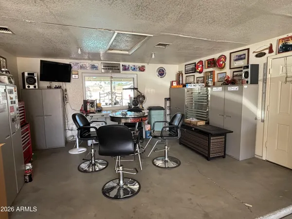 a view of a backyard with plants