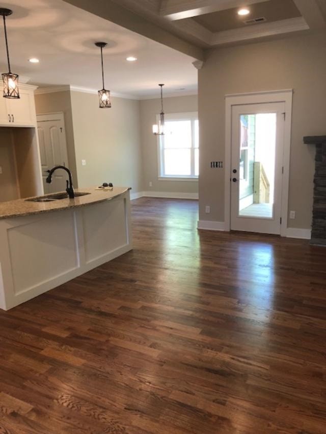 840 Van Davis Road Georgetown, TN 37336 - Photo 7 of 38 an empty room with wooden floor and windows
