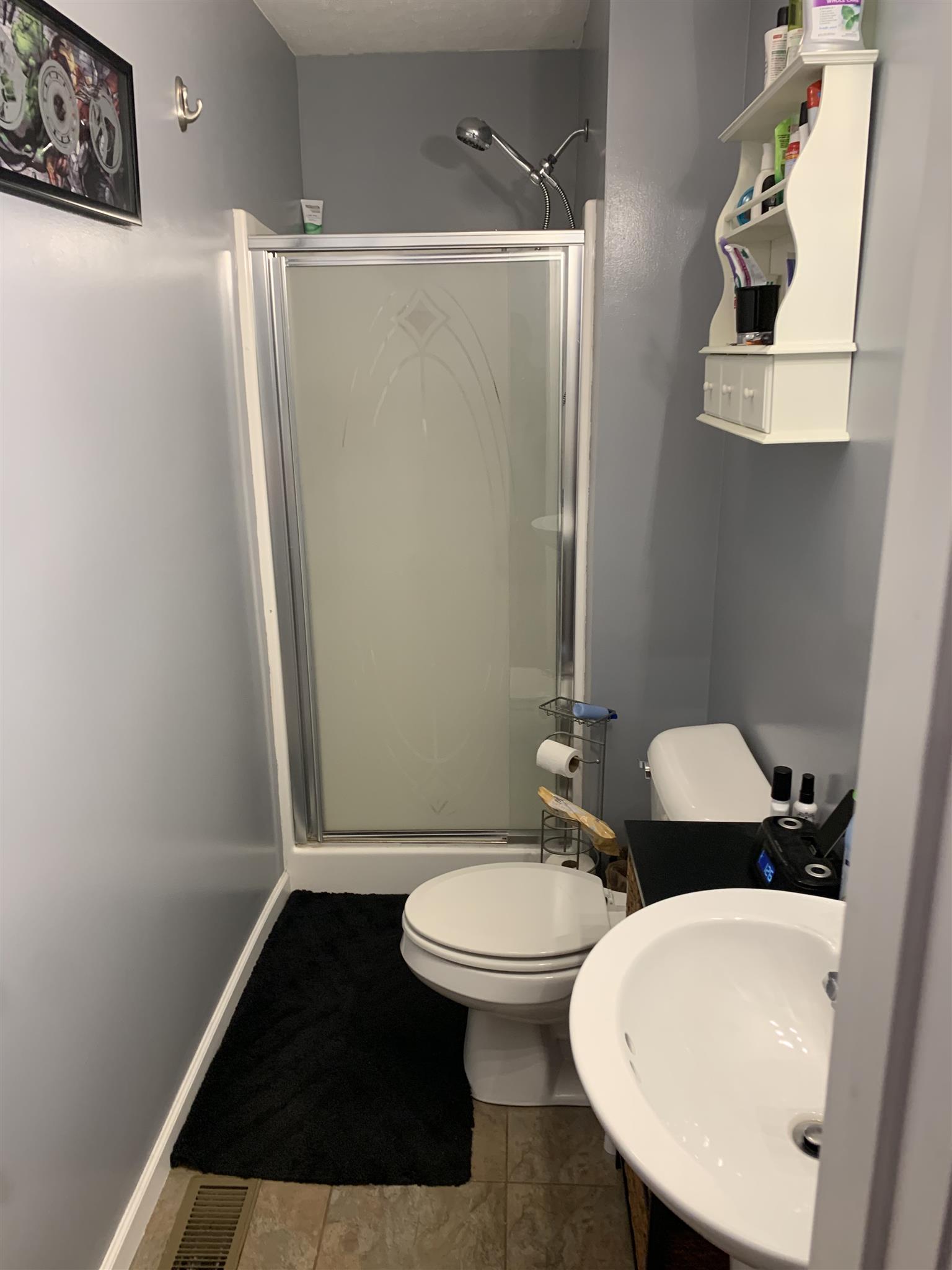 1225 Nelson Road Dickson, TN 37055 - Photo 4 of 18 a bathroom with a sink a toilet a shower and a mirror
