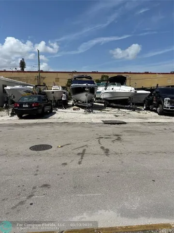 a view of outdoor space with car parked
